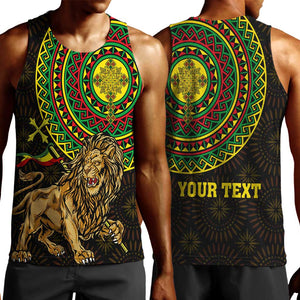 Ethiopia National Day Men Tank Top Lion Of Judah African Pattern