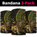 Ethiopia National Day Neck Gaiter Lion Of Judah African Pattern LT01