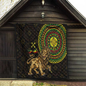 Ethiopia National Day Quilt Lion Of Judah African Pattern