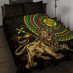 Ethiopia National Day Quilt Bed Set Lion Of Judah African Pattern