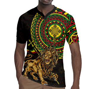 Ethiopia National Day Rugby Jersey Lion Of Judah African Pattern