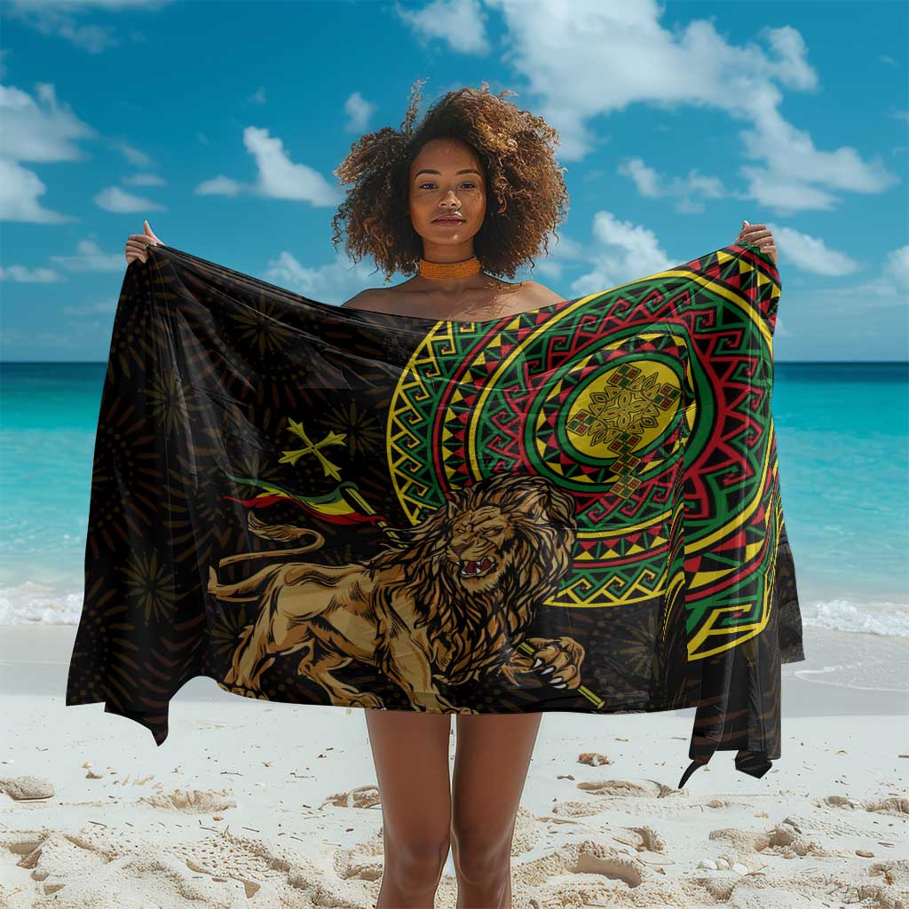 Ethiopia National Day Sarong Lion Of Judah African Pattern