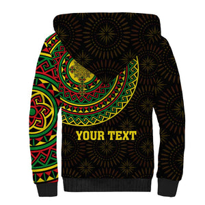 Ethiopia National Day Sherpa Hoodie Lion Of Judah African Pattern