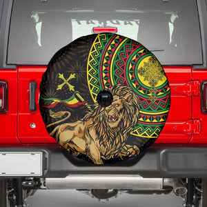 Ethiopia National Day Spare Tire Cover Lion Of Judah African Pattern