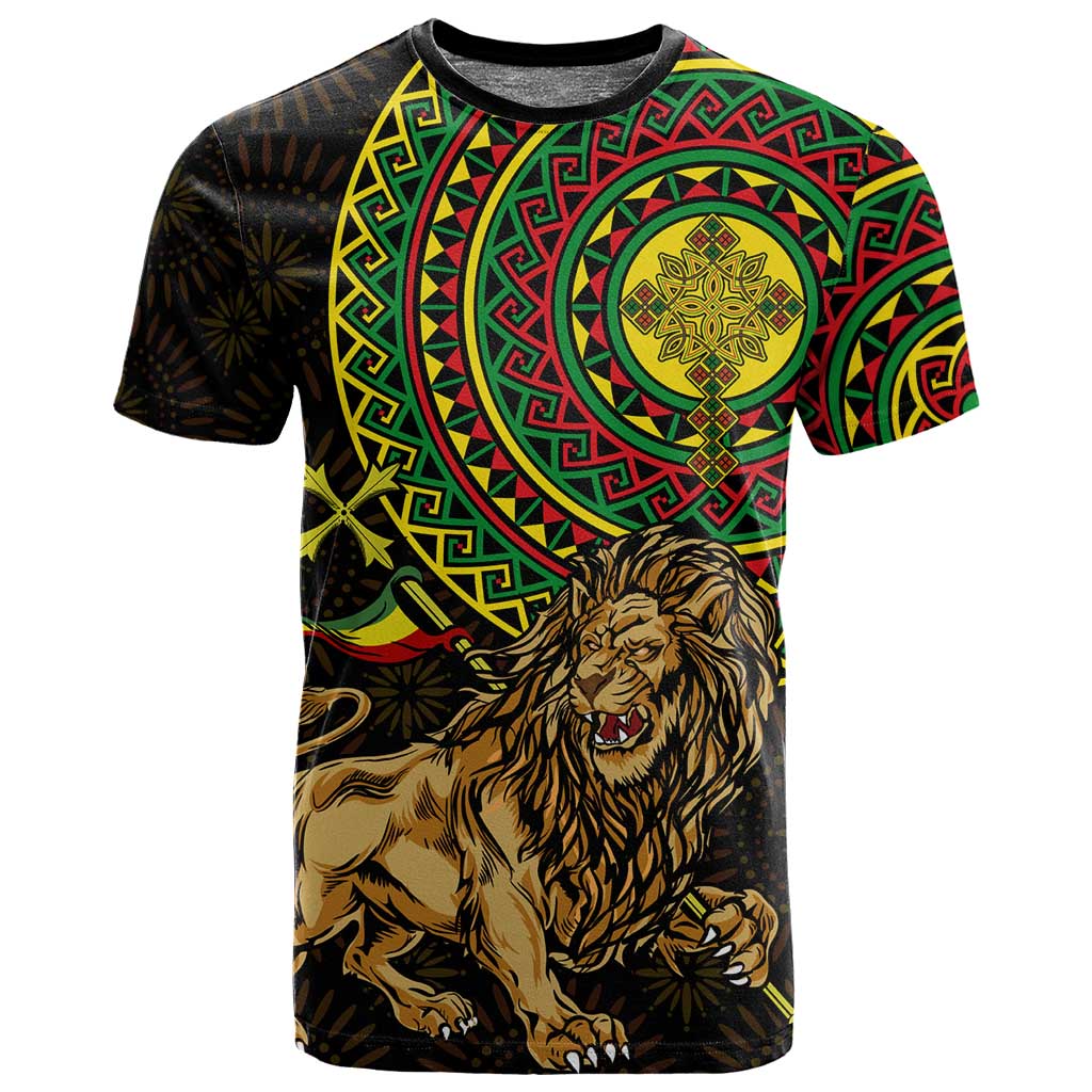 Ethiopia National Day T shirt Lion Of Judah African Pattern