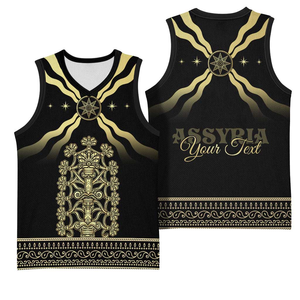 Assyria Empire Basketball Jersey Assyrian Mythological Spirit LT01