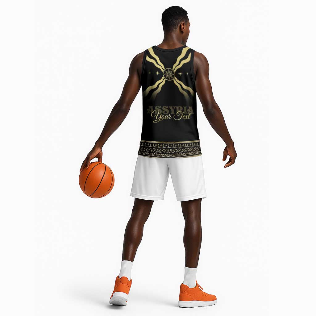 Assyria Empire Basketball Jersey Assyrian Mythological Spirit LT01