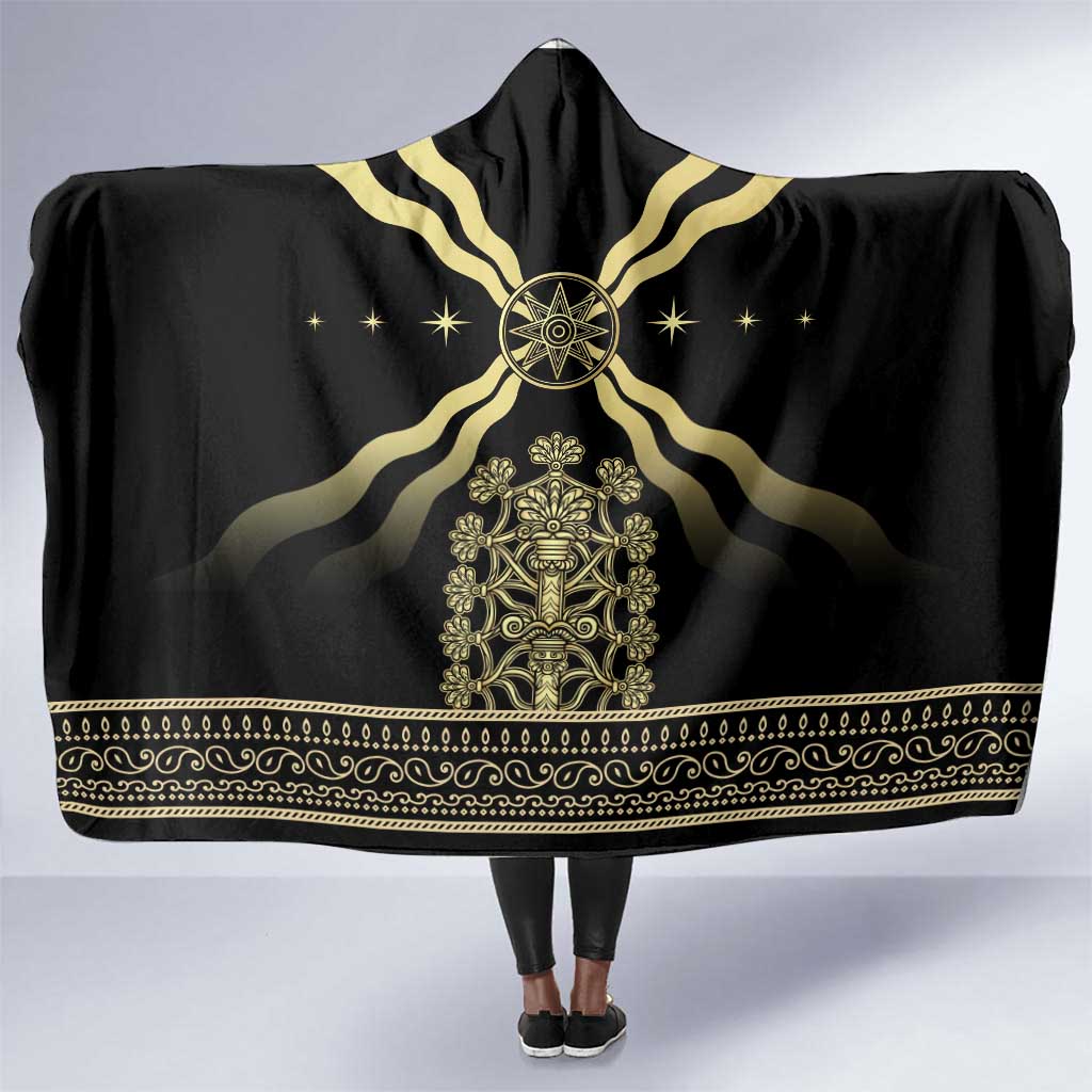 Assyria Empire Hooded Blanket Assyrian Mythological Spirit