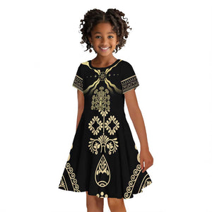 Assyria Empire Kid Short Sleeve Dress Assyrian Mythological Spirit