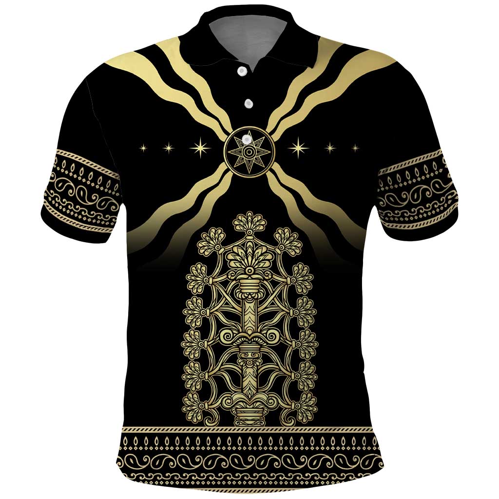 Assyria Empire Polo Shirt Assyrian Mythological Spirit