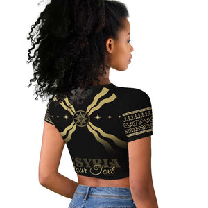 Assyria Empire Raglan Cropped T shirt Assyrian Mythological Spirit