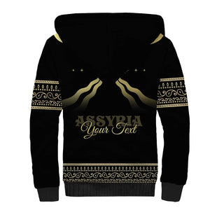 Assyria Empire Sherpa Hoodie Assyrian Mythological Spirit