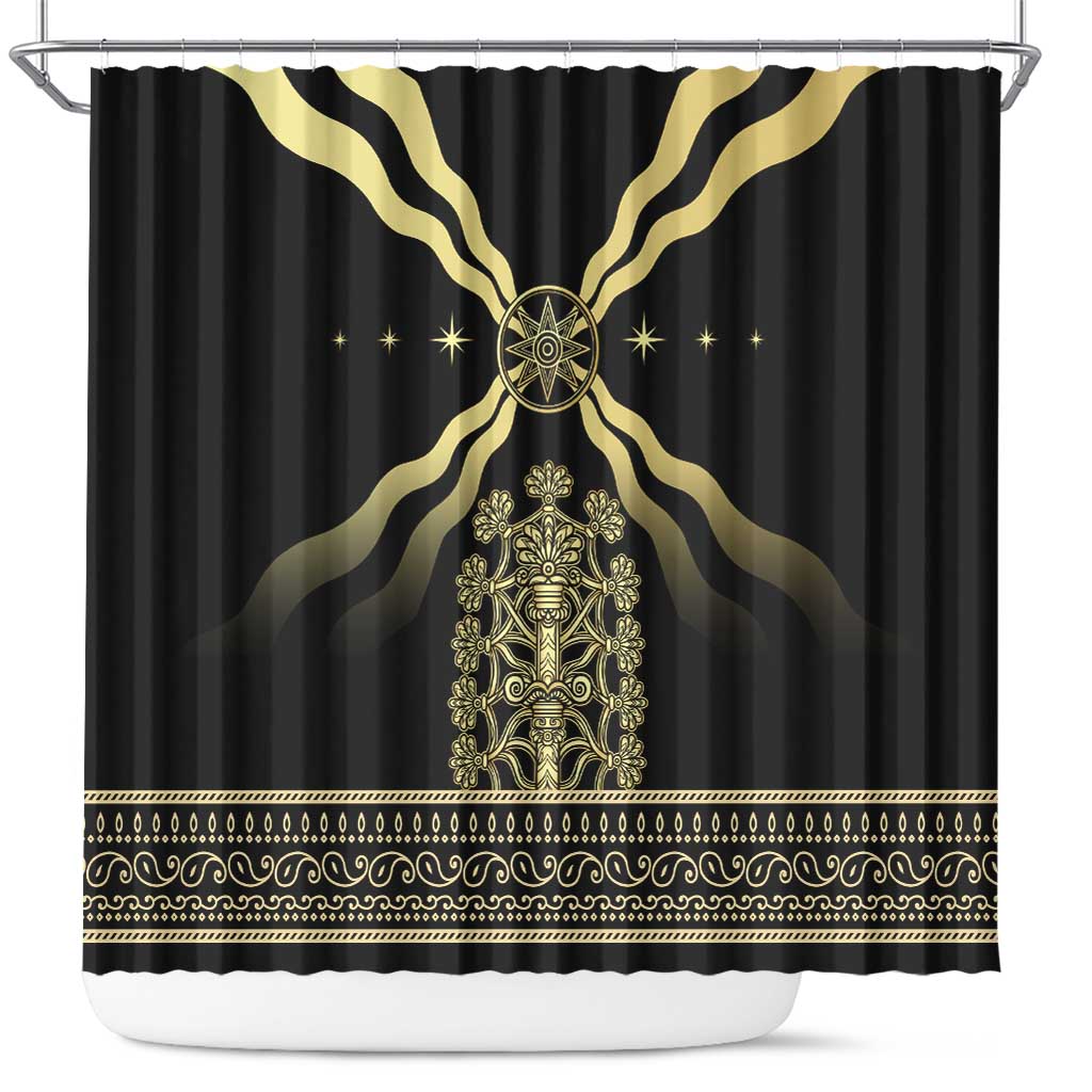 Assyria Empire Shower Curtain Assyrian Mythological Spirit