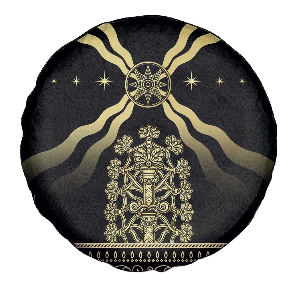 Assyria Empire Spare Tire Cover Assyrian Mythological Spirit