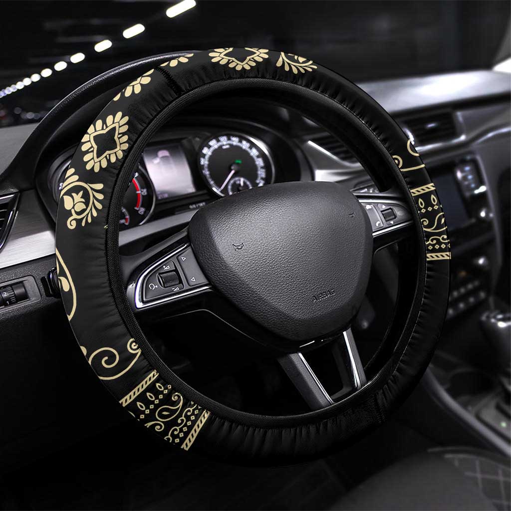 Assyria Empire Steering Wheel Cover Assyrian Mythological Spirit