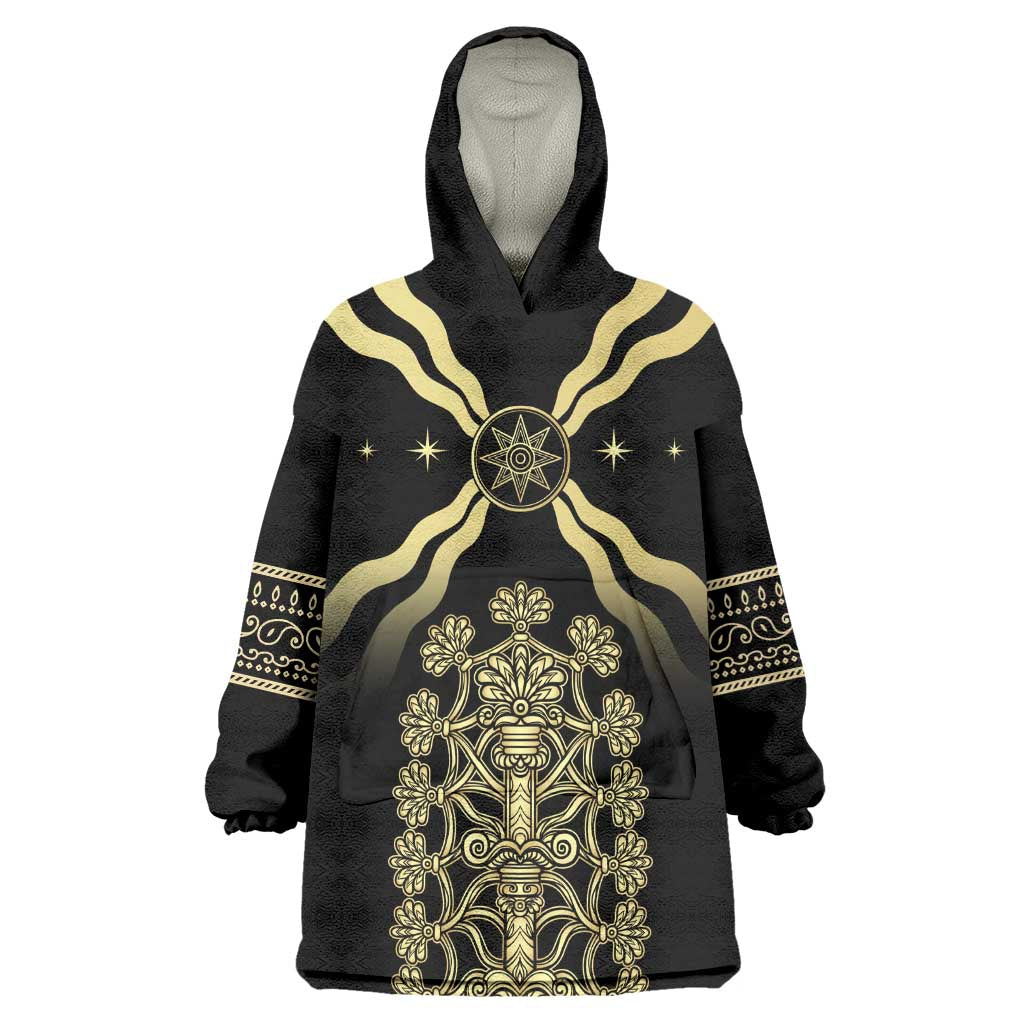 Assyria Empire Wearable Blanket Hoodie Assyrian Mythological Spirit