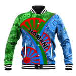 International Romani Day 2024 Baseball Jacket Gypsy Pattern Tribal LT01