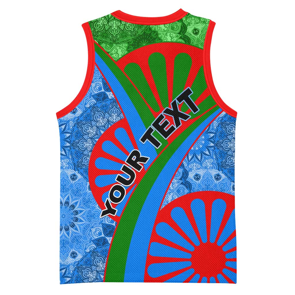 International Romani Day 2024 Basketball Jersey Gypsy Pattern Tribal LT01