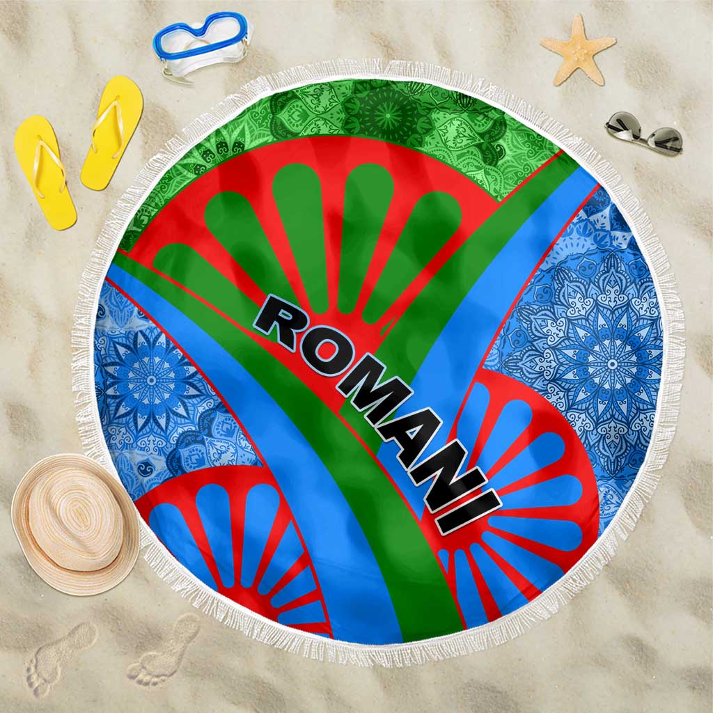 International Romani Day 2024 Beach Blanket Gypsy Pattern Tribal