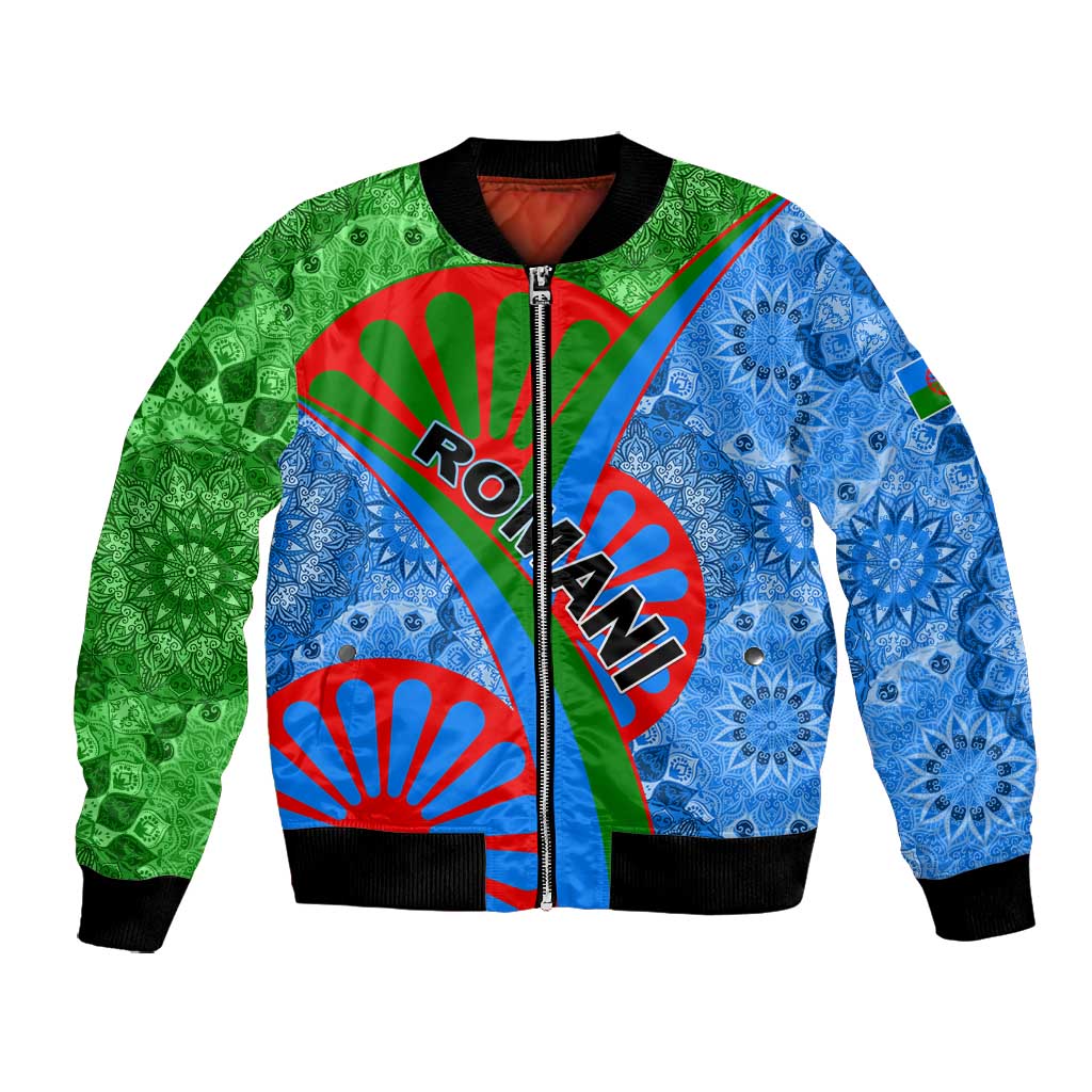 International Romani Day 2024 Bomber Jacket Gypsy Pattern Tribal