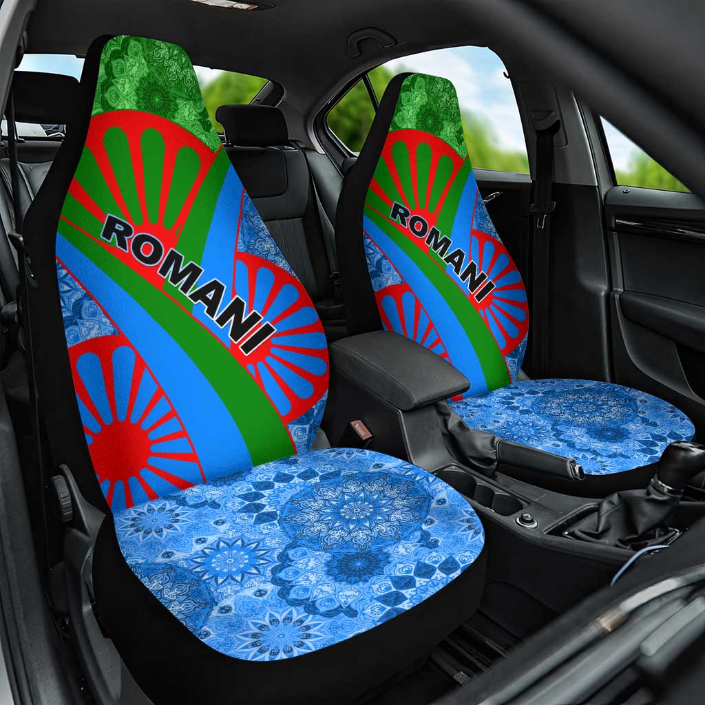 International Romani Day 2024 Car Seat Cover Gypsy Pattern Tribal