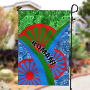 International Romani Day 2024 Garden Flag Gypsy Pattern Tribal