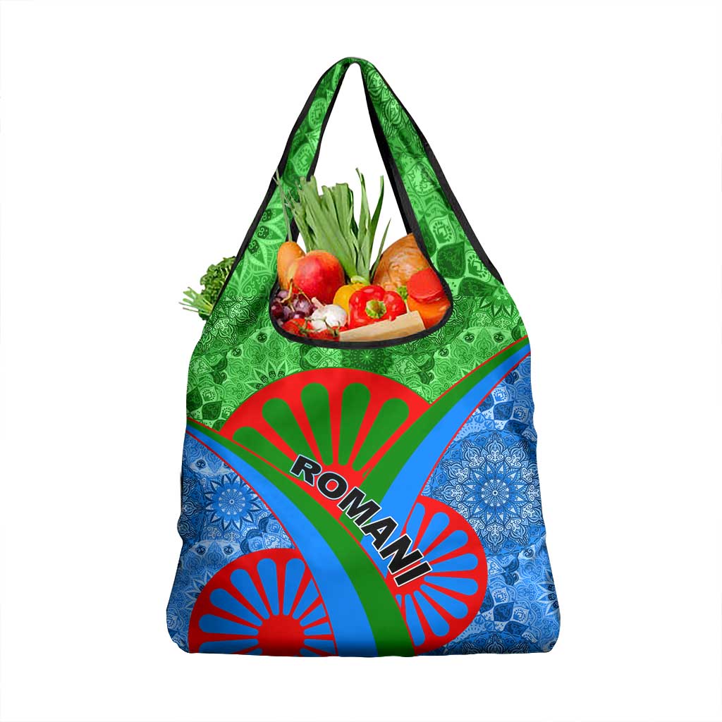 International Romani Day 2024 Grocery Bag Gypsy Pattern Tribal
