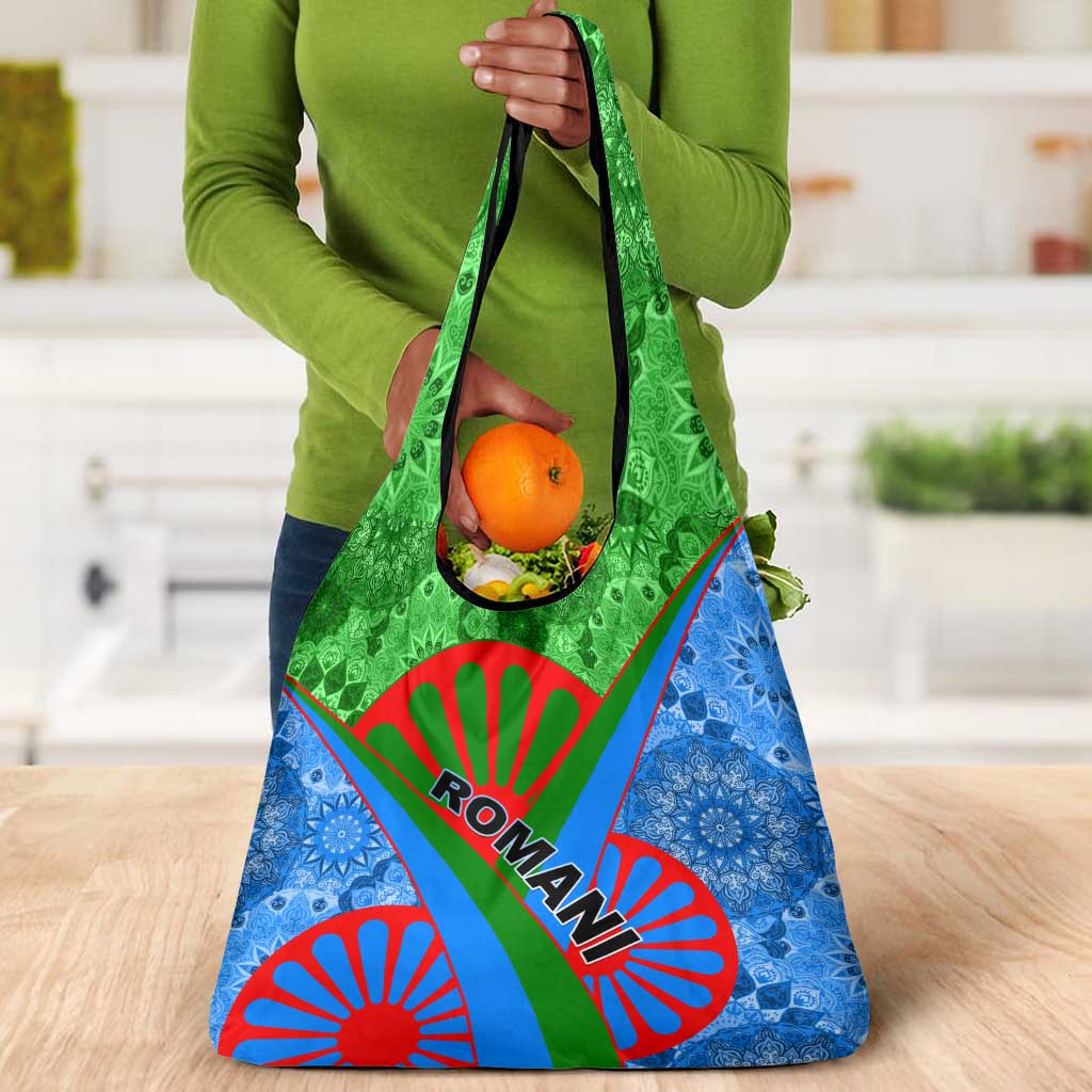 International Romani Day 2024 Grocery Bag Gypsy Pattern Tribal