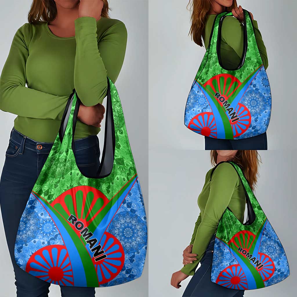 International Romani Day 2024 Grocery Bag Gypsy Pattern Tribal