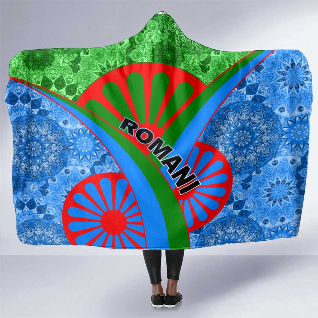 International Romani Day 2024 Hooded Blanket Gypsy Pattern Tribal