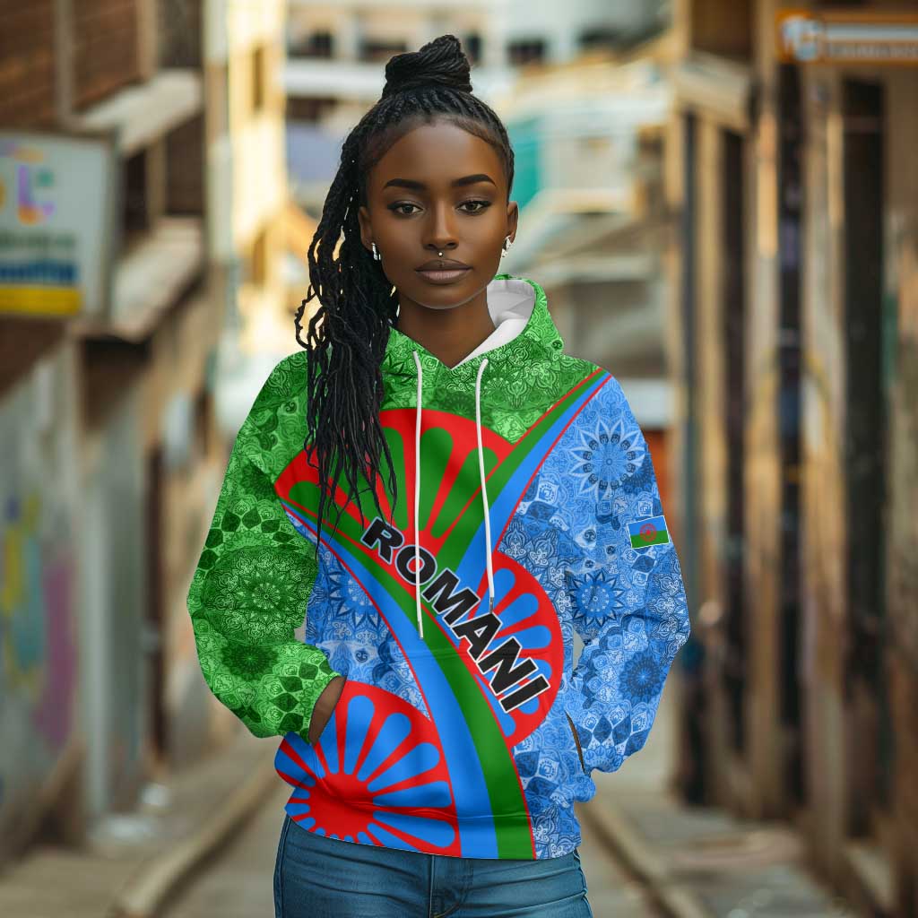 International Romani Day 2024 Hoodie Gypsy Pattern Tribal