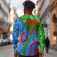 International Romani Day 2024 Long Sleeve Button Shirt Gypsy Pattern Tribal
