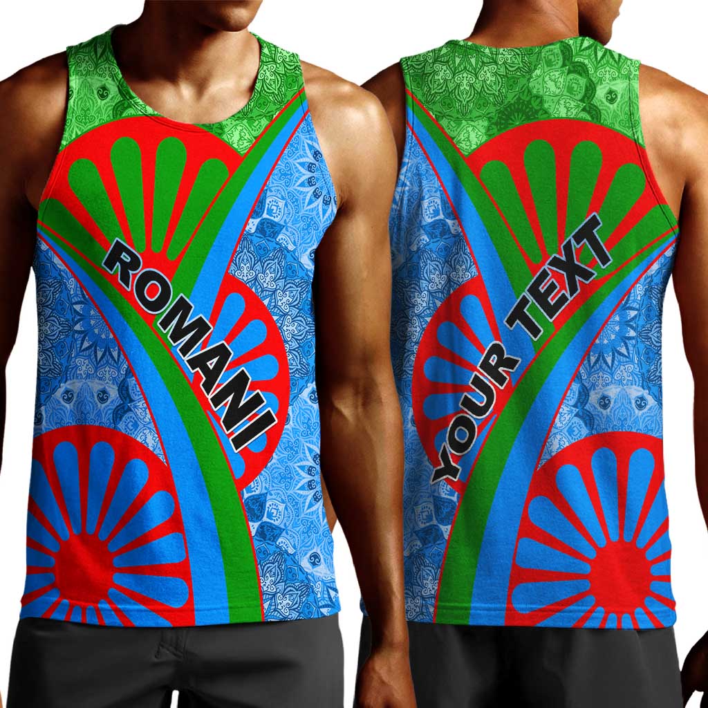 International Romani Day 2024 Men Tank Top Gypsy Pattern Tribal