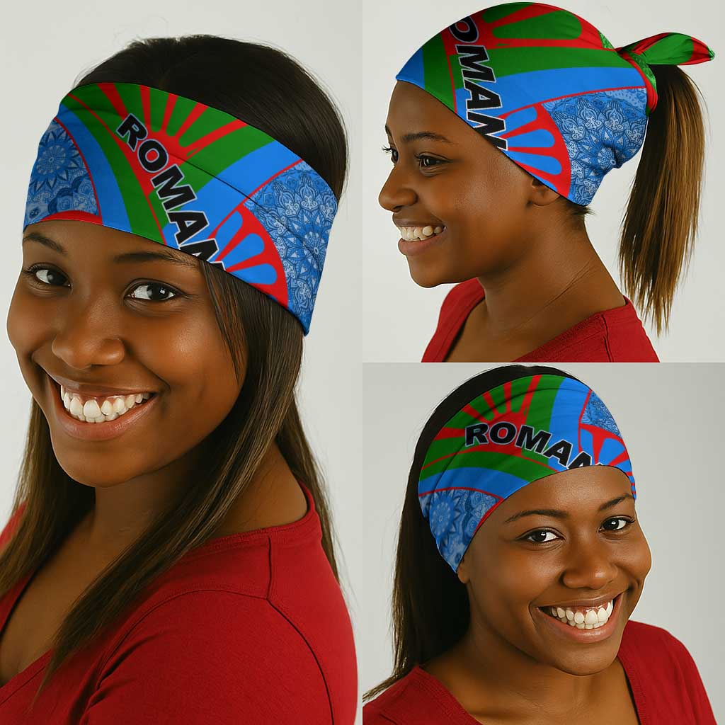 International Romani Day 2024 Neck Gaiter Gypsy Pattern Tribal LT01