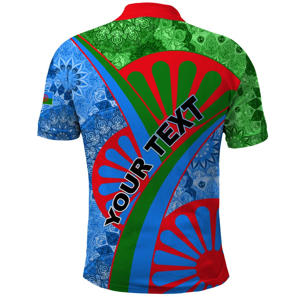 International Romani Day 2024 Polo Shirt Gypsy Pattern Tribal