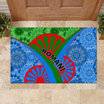 International Romani Day 2024 Rubber Doormat Gypsy Pattern Tribal