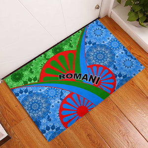 International Romani Day 2024 Rubber Doormat Gypsy Pattern Tribal