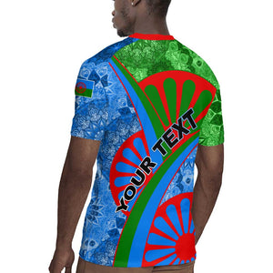 International Romani Day 2024 Rugby Jersey Gypsy Pattern Tribal