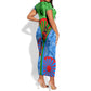 International Romani Day 2024 Short Sleeve Bodycon Dress Gypsy Pattern Tribal LT01
