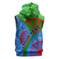 International Romani Day 2024 Sleeveless Zip Hoodie Gypsy Pattern Tribal - African Pride