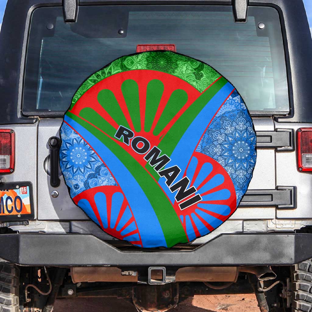 International Romani Day 2024 Spare Tire Cover Gypsy Pattern Tribal