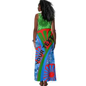 International Romani Day 2024 Tank Maxi Dress Gypsy Pattern Tribal