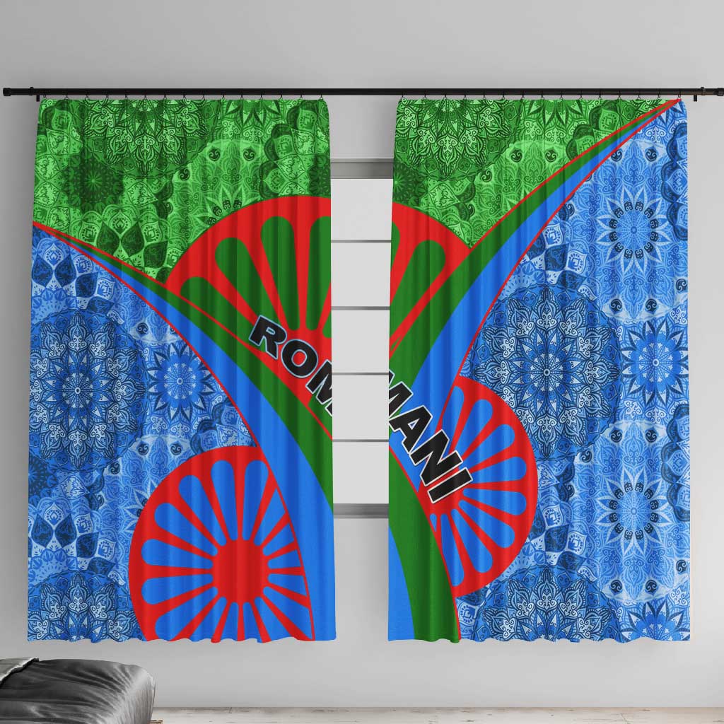 International Romani Day 2024 Window Curtain Gypsy Pattern Tribal