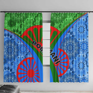 International Romani Day 2024 Window Curtain Gypsy Pattern Tribal