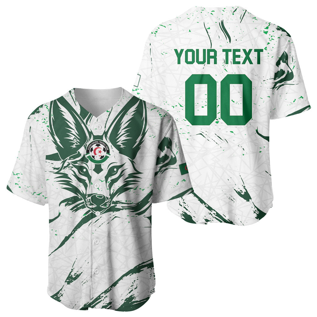 Custom Algeria 2026 World Football Baseball Jersey Les Fennecs Come On