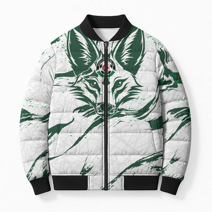 Custom Algeria 2026 World Football Bomber Puffer Jacket Les Fennecs Come On