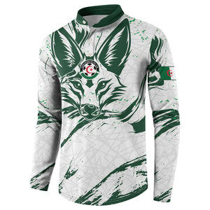 Custom Algeria 2026 World Football Button Sweatshirt Les Fennecs Come On