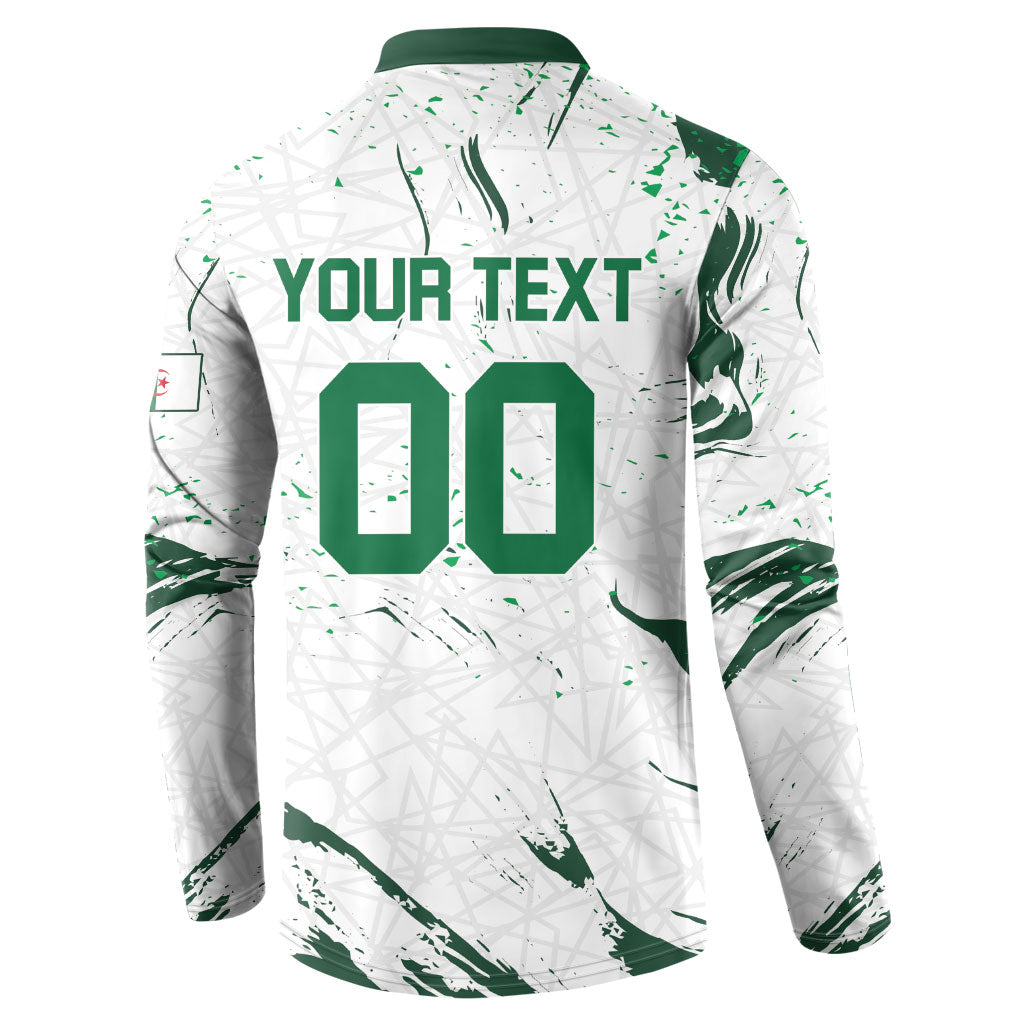 Custom Algeria 2026 World Football Button Sweatshirt Les Fennecs Come On