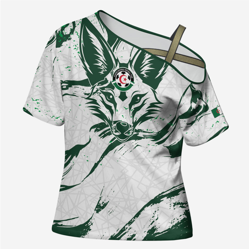 Custom Algeria 2026 World Football Cross Shoulder Shirt Les Fennecs Come On