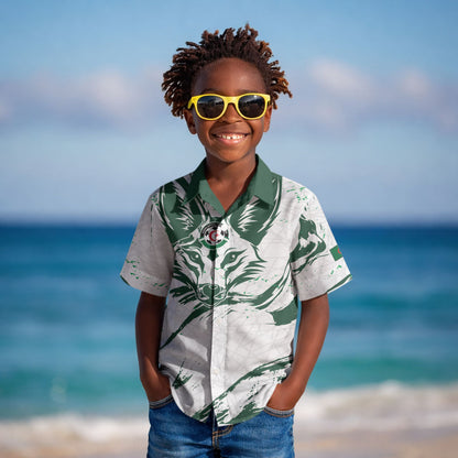 Custom Algeria 2026 World Football Kid Hawaiian Shirt Les Fennecs Come On